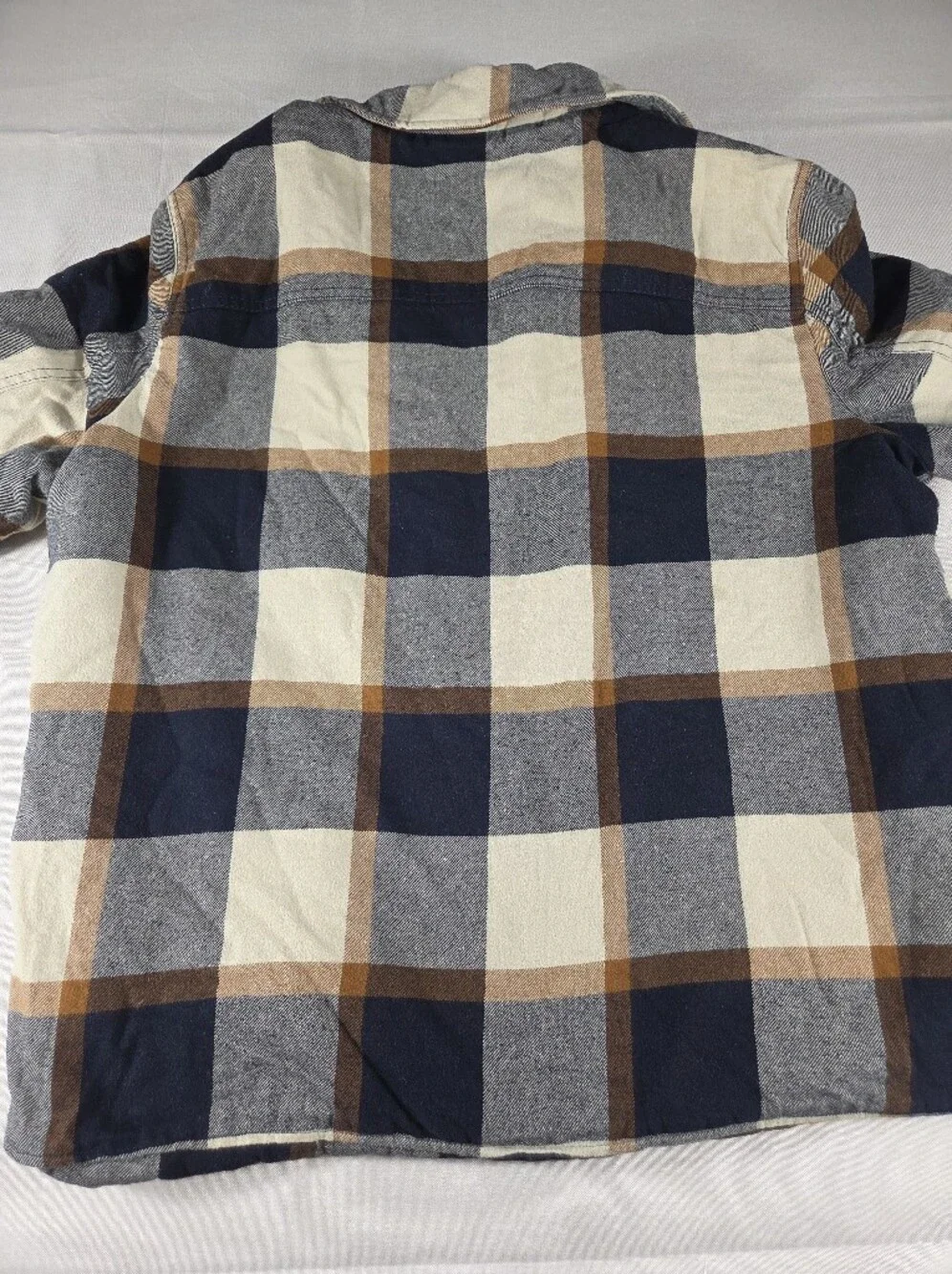 Levi's XL Sherpa Lined Hooded Plaid Shacket Jacket - Picture 10 of 10